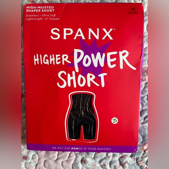 New in Box! SPANX Higher Power Short Shaper Short - Very Black, Size 1X! - Picture 6 of 7